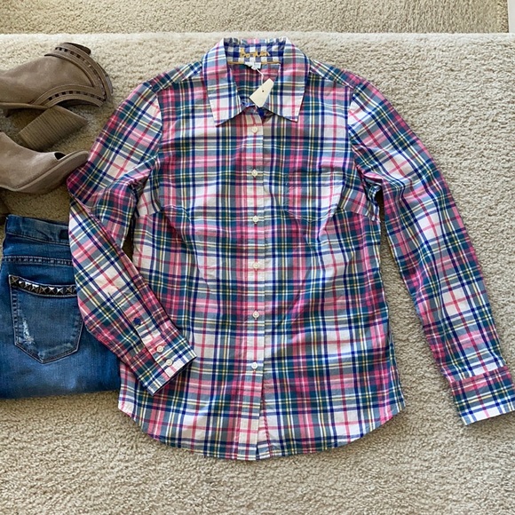 Boden Tops - Boden Plaid Button Down Shirt